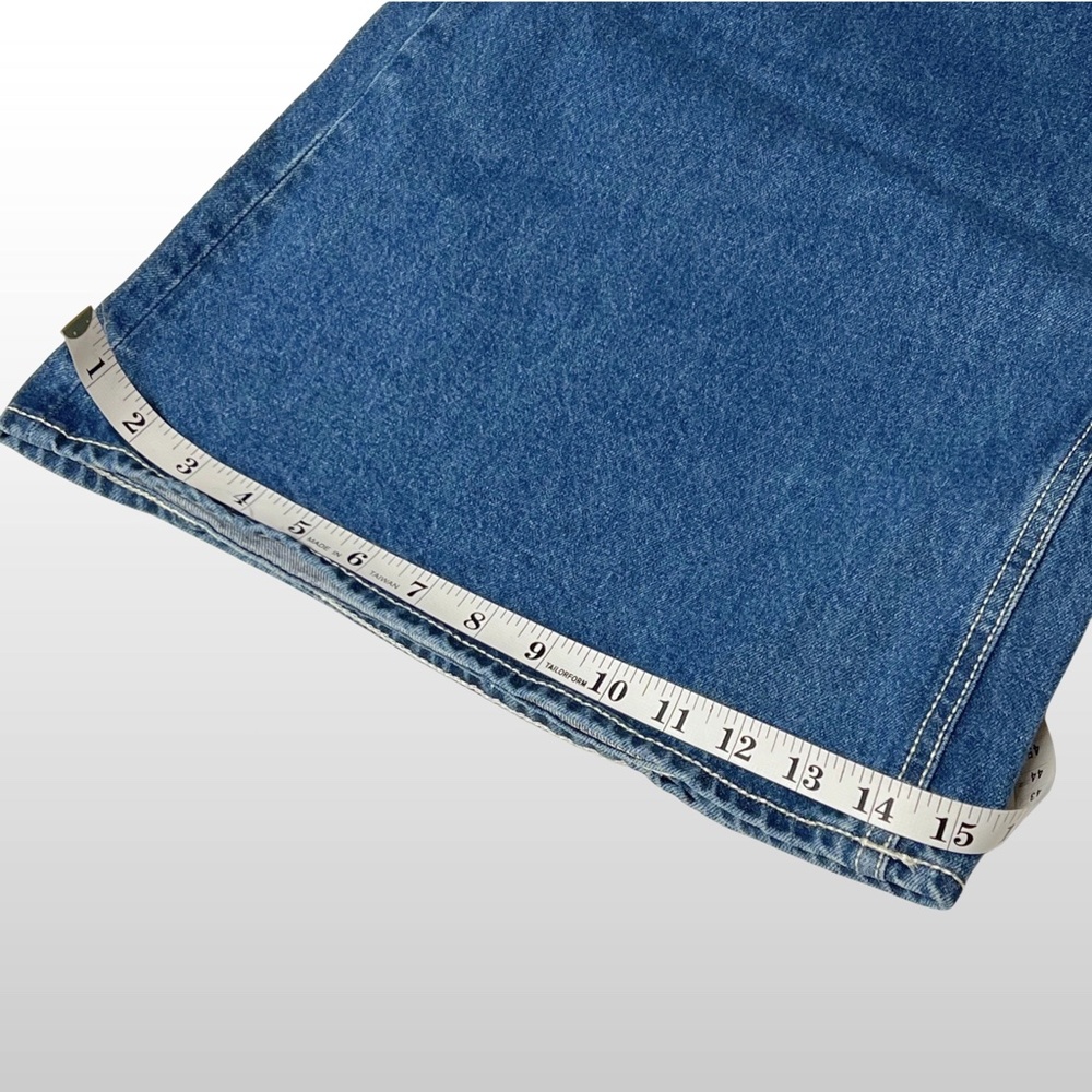 Zara Woman Premium Denim Size 6 Trinny High Rise Wide Leg Flare Blue Jeans NWOT - Picture 6 of 7